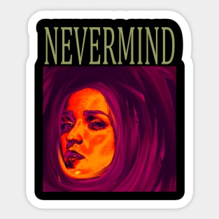 nevermind Sticker